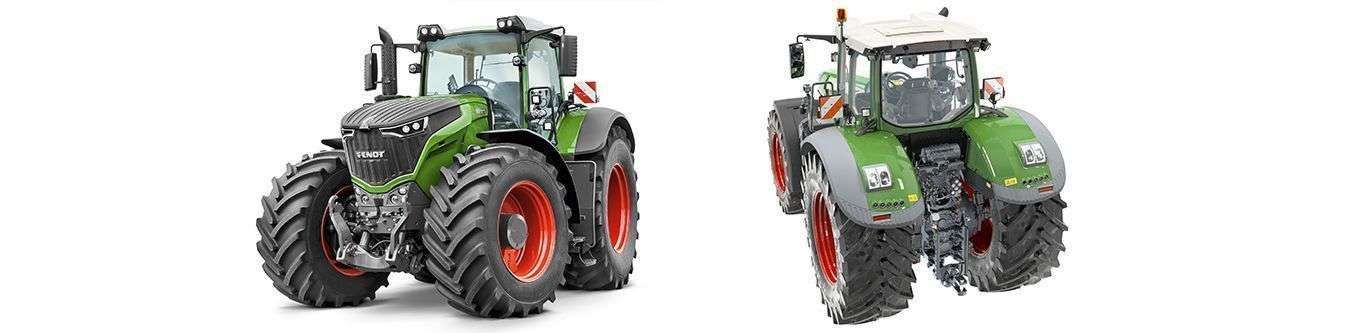 Ciągnik Fendt 1000 zdjęcie z lewego boku drugie z tyłu