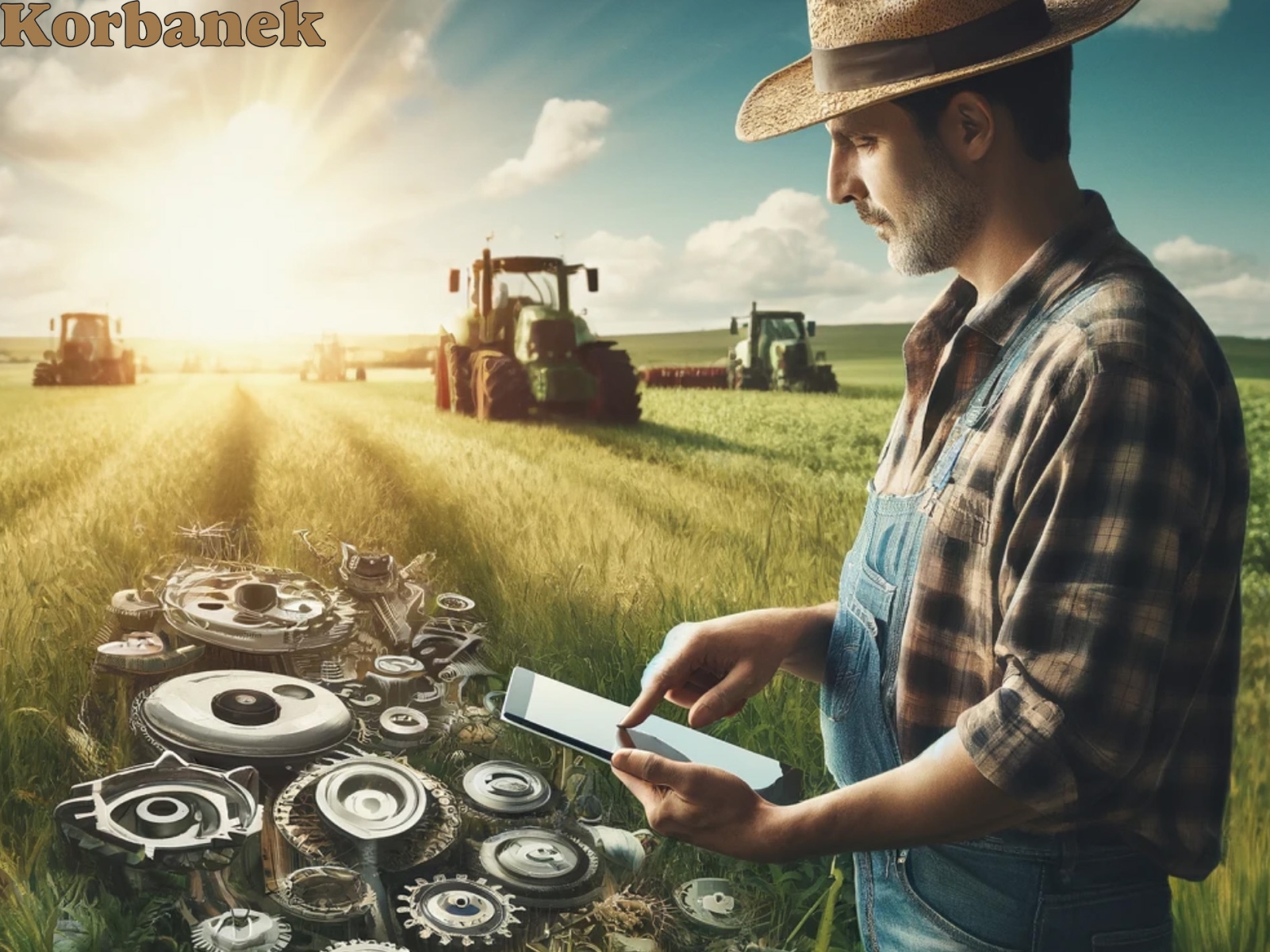 Rolnik zastanawiający się gdzie kupić części do maszyn rolniczych