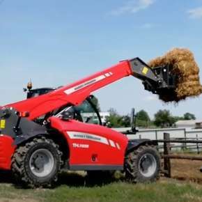 Ładowarka Massey Ferguson TH 7035 karmienie zwierząt na korbanek.pl