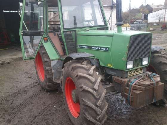 Przód uzywanego traktora rolniczego Fendt 309 z obciążnikiem przednim