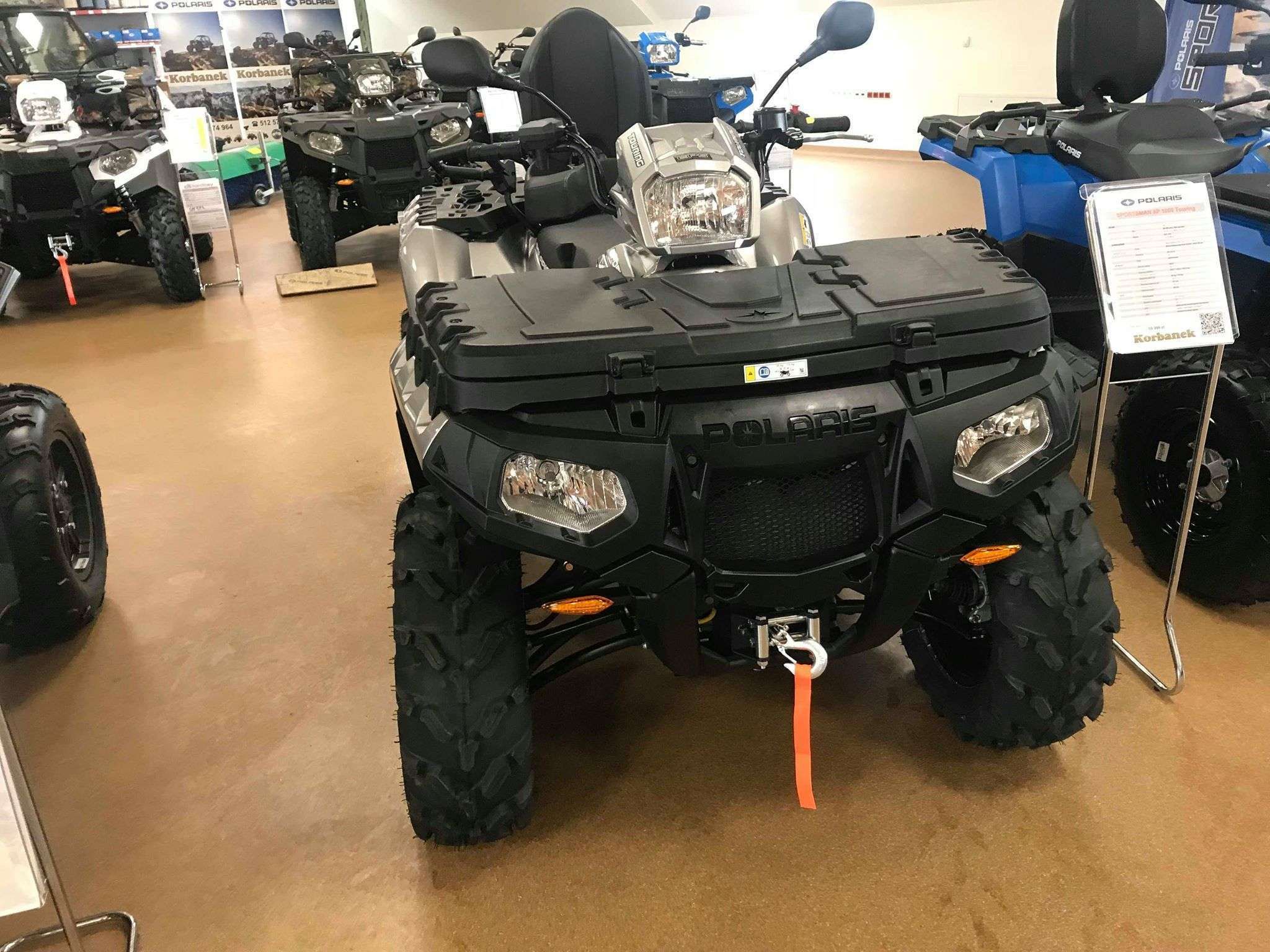 Polaris Sportsman 1000 XP Touring wyciągarka 2500 LB linka stalowa dodatkowa lampa w kierownicy przedni bagażnik Korbanek.pl