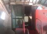 oryginalna kabina używany kombajn zbożowy BIZON ZO56 1980 r czerwony z rozdrabniaczem 