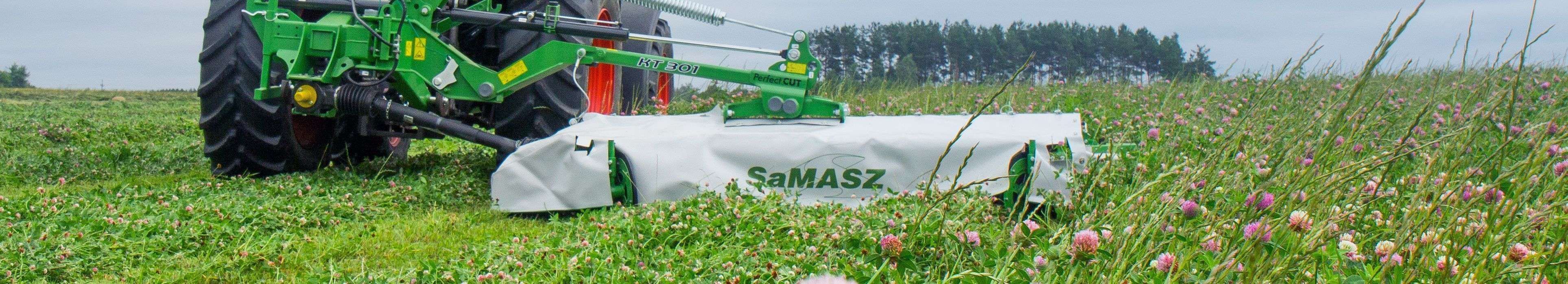 Kosiarka do trawy tylna dyskowa zawieszana SAMASZ typ KT 301 kosi trawę na łące Korbanek.pl