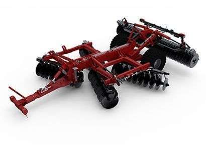 Brona talerzowa składana hydraulicznie zaczepiana typ X firmy Gregoire Besson Brona talerzowa Gregoire Besson zdjęcie studyjne brona zaczepiana hydraulicznie składana