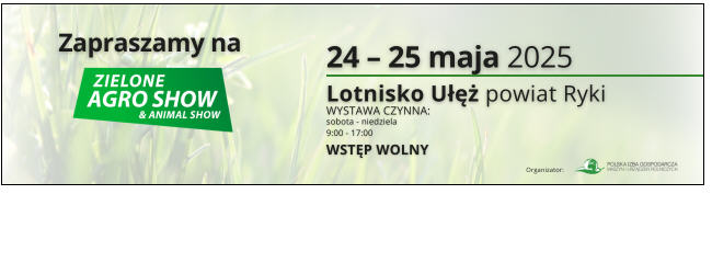 Zapraszamy na stoisko Korbanek nr 18 na Zielonym Agro Show