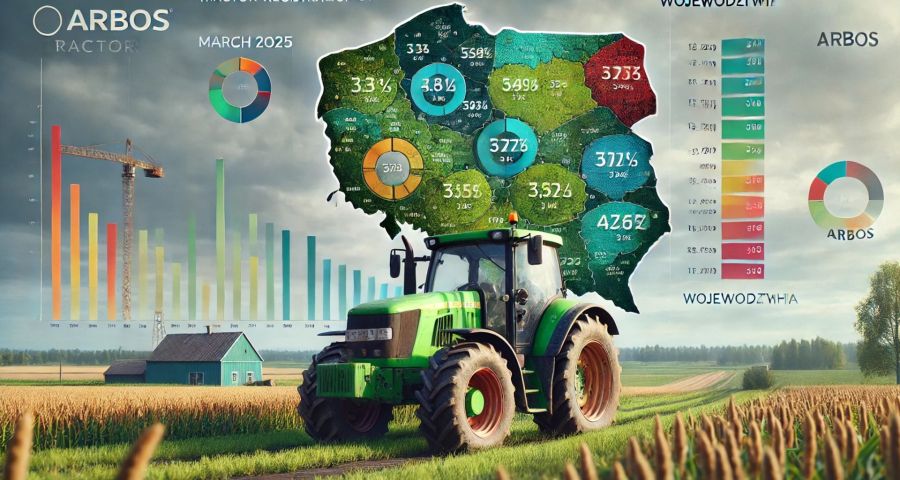 REJESTRACJE CIĄGNIKÓW NOWYCH I UŻYWANYCH W POLSCE - MARZEC 2025 i PODSUMOWANIE