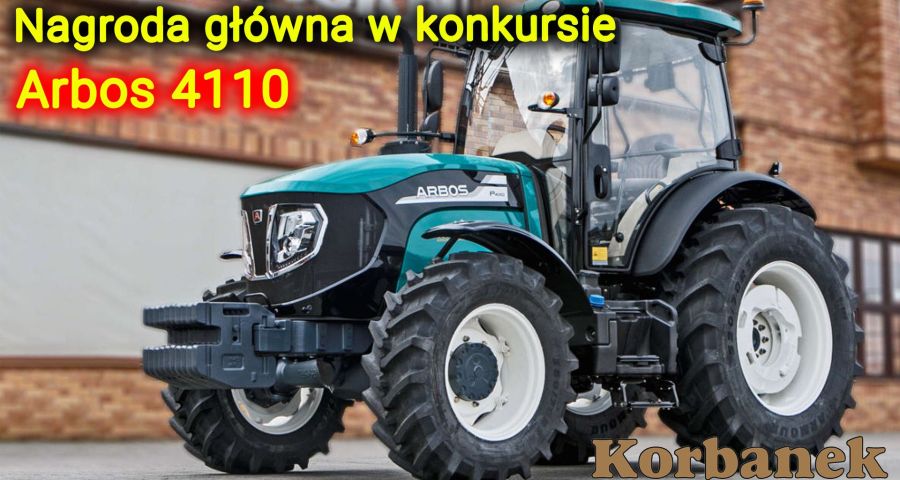 Ciągnik Arbos 4110 nagroda główna w konkursie top agrar - z oferty firmy Korbanek