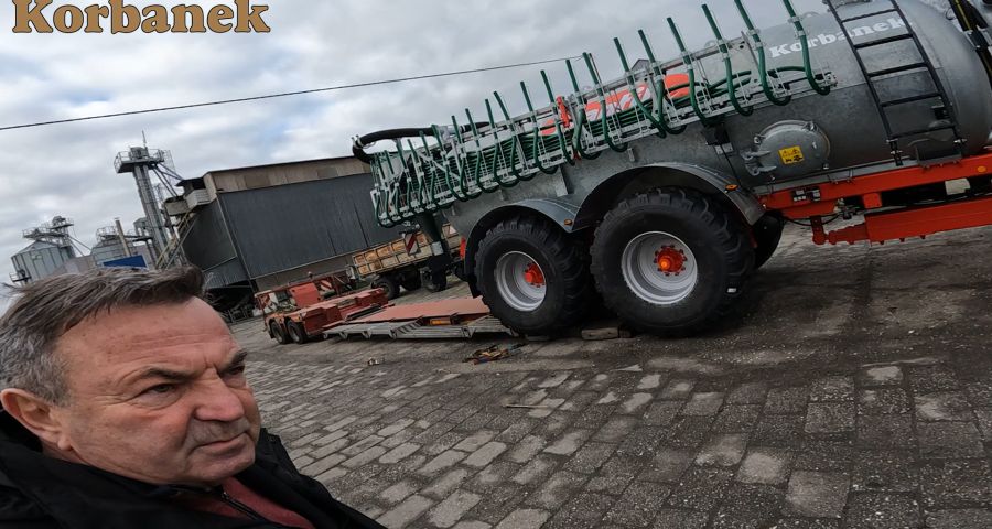 Gospodarstwo z Opolszczyzny zajmujace się produkcją mleka zakupiło wóz asenizacyjny Jeantil od Korbanek