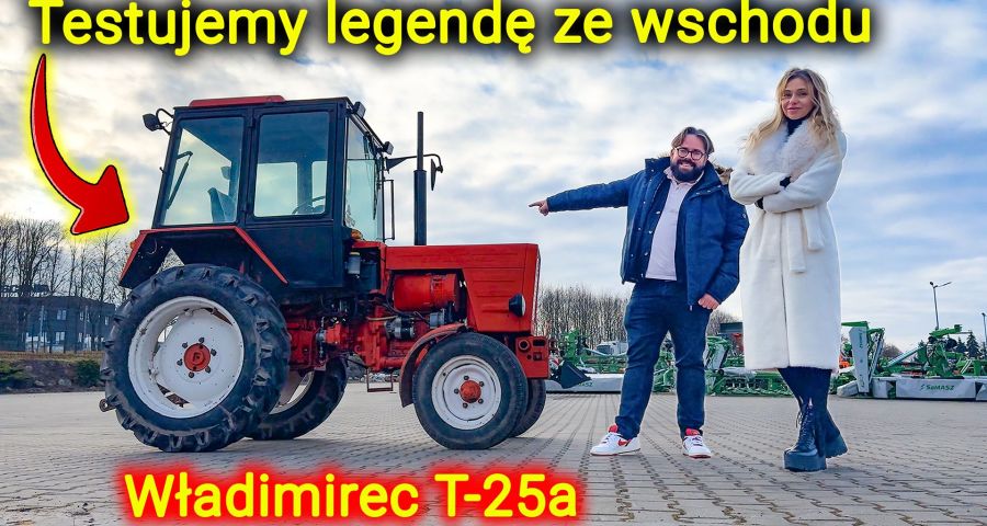 Ciągnik Władimirec T25-a, którego siłę uciągu testowaliśmy na placu firmy Korbanek.