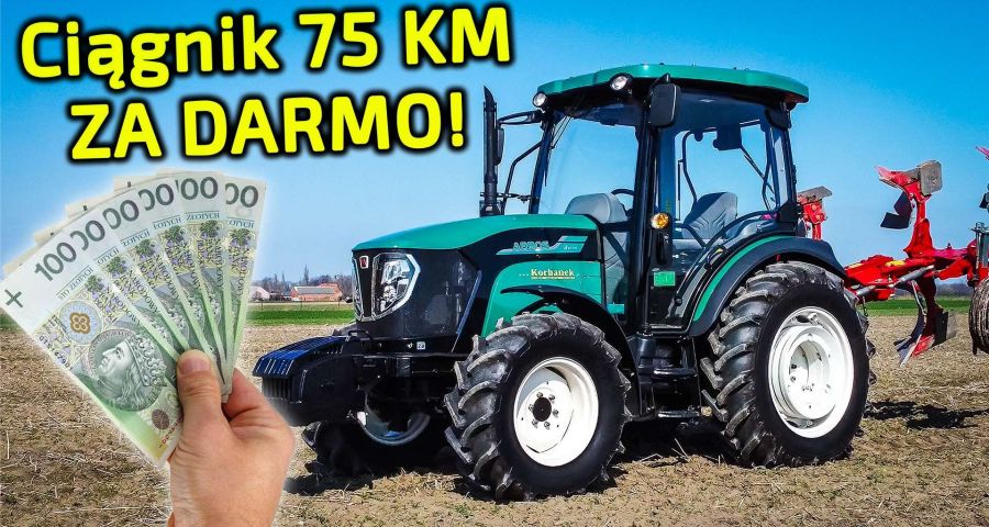 Ciągnik za darmo z dotacji 150000 zł Unijnej dla rolnika