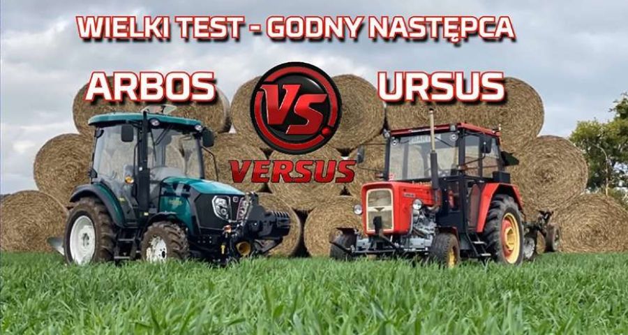 Tapeta Ursus c 360 vs Arbos 3055 wielki test na polu podczas orki z nowym nabytkiem www.korbanek.pl