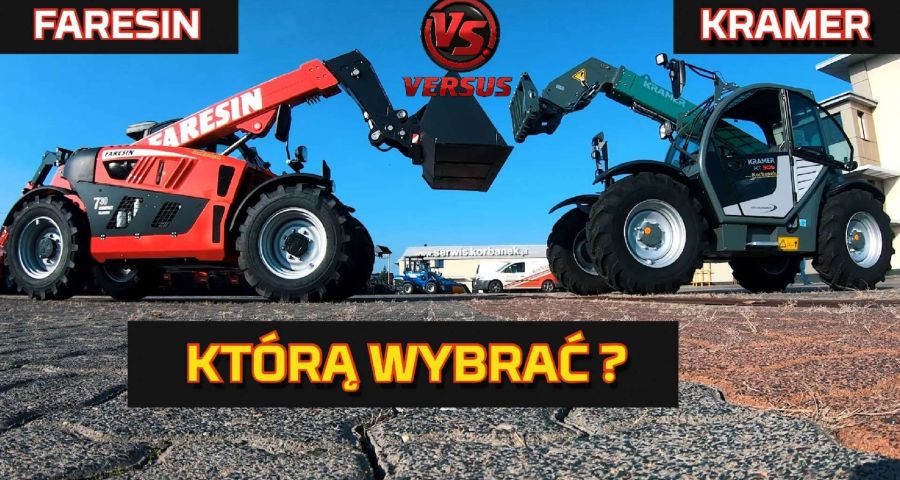 Tapeta Kramer vs faresin - ładowarka teleskopowa test moc ładowność wysokość załadunku nowy nabytek www.korbanek.pl