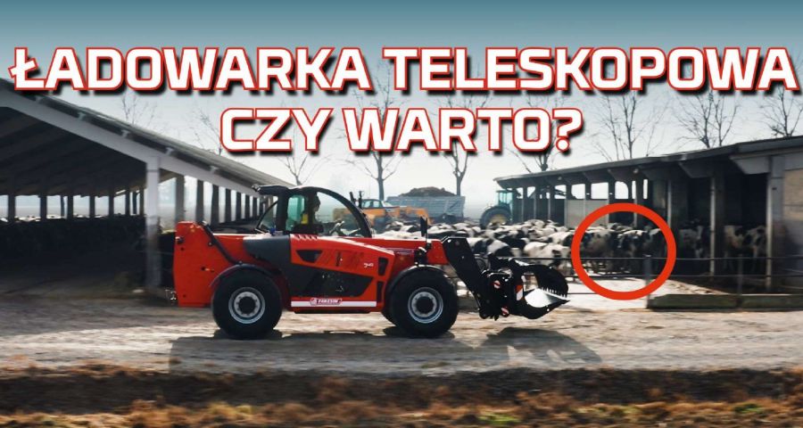 Tapeta z ładowarką teleskopową Faresin na gospodarstwie rolnym od www.korbanek.pl