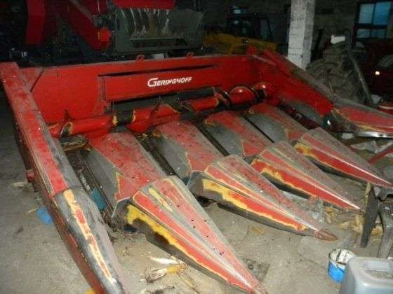przystawka Geringhoff 5 rzędowa 1993 r używana czerwona stan techniczny dobry garażowana