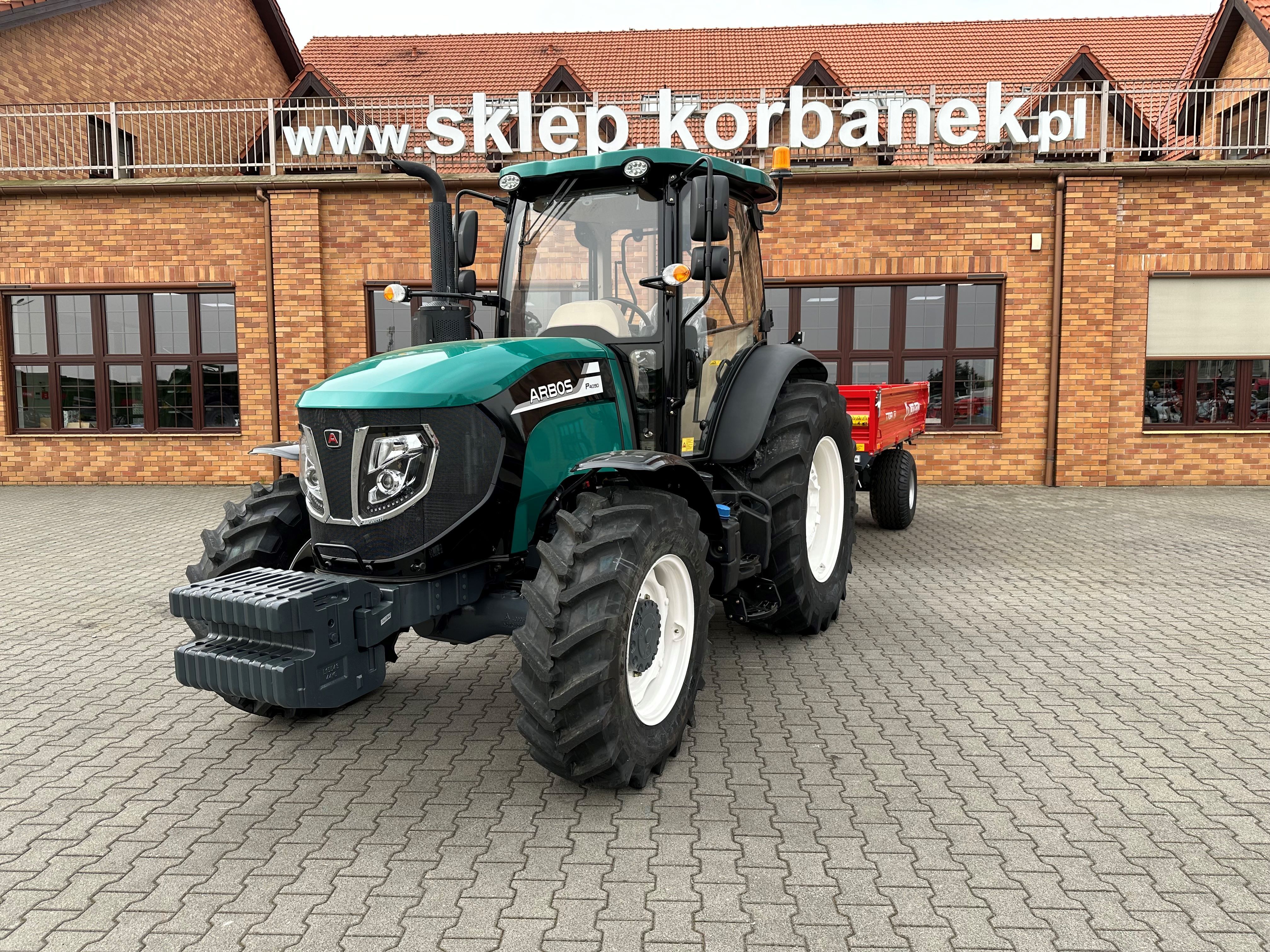 Ciągnik rolniczy Arbos 4090 w promocji z przyczepą Metal-Fach