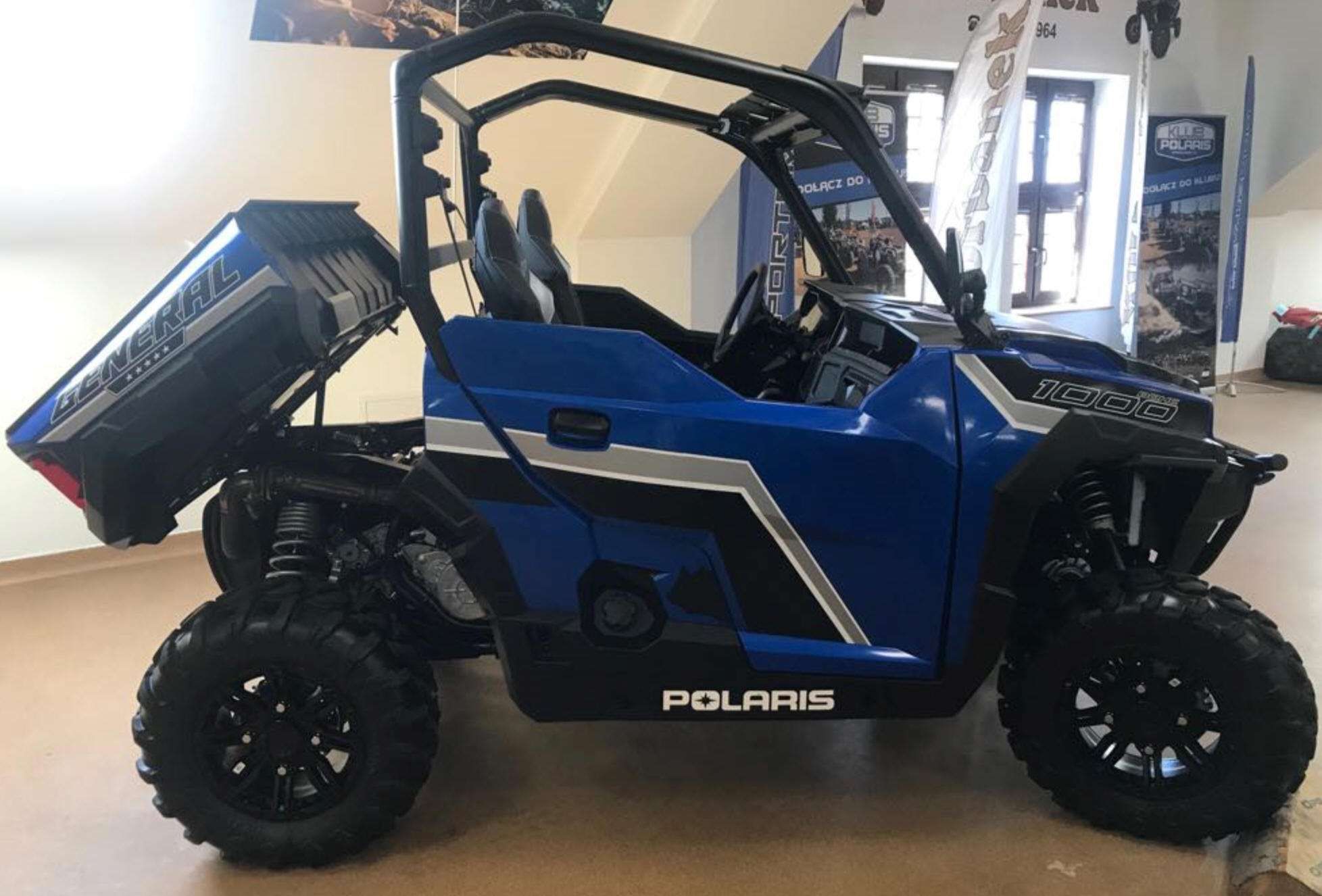 Quad www.korbanek.pl Atv Polaris General XP 1000 w kolorze niebieskim blue edition