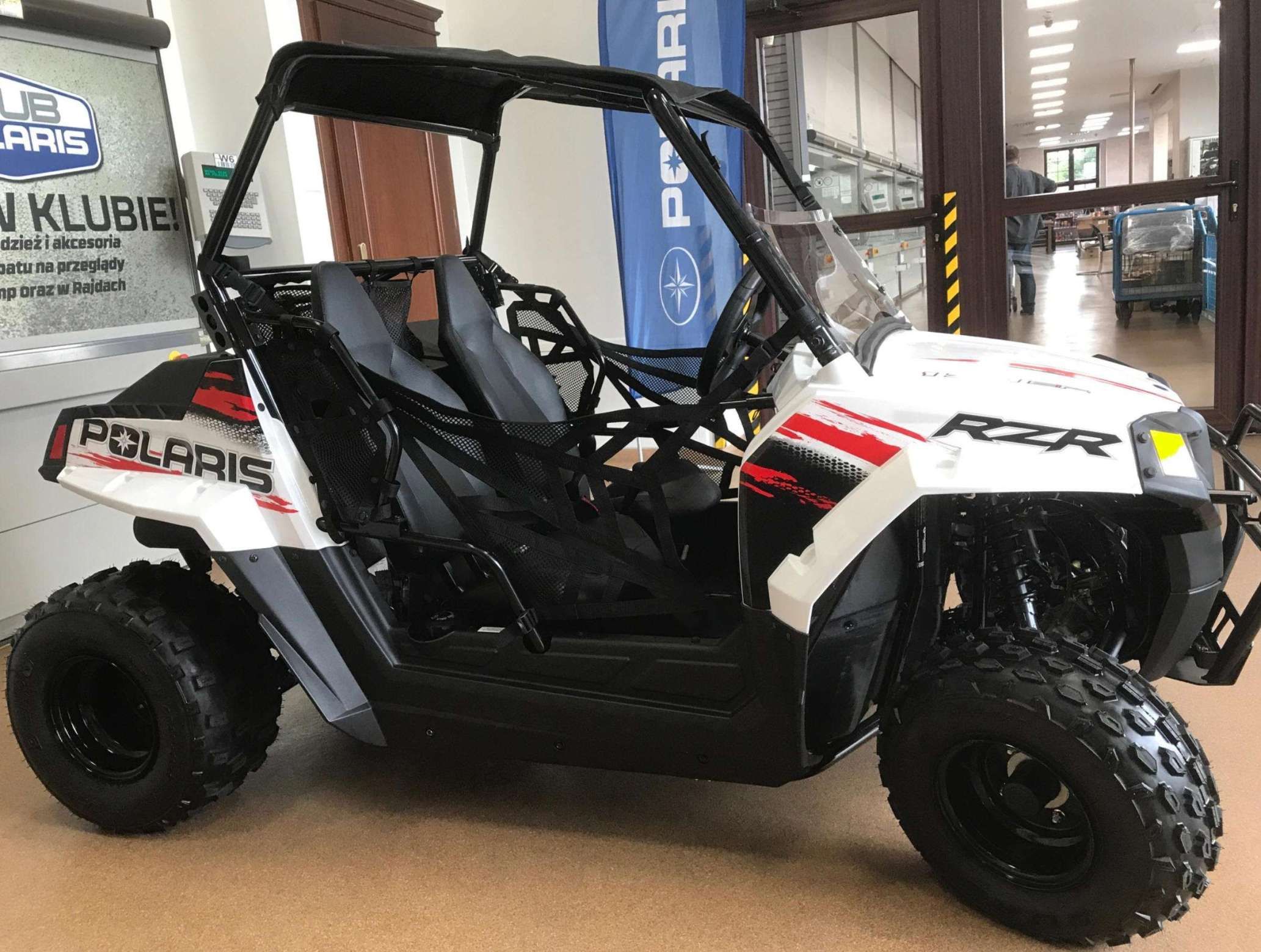 quad 570 RZR Polaris EPS kolor biały atv klasyczna kierownica