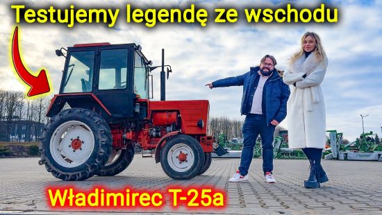 Ciągnik Władimirec T25-a, którego siłę uciągu testowaliśmy na placu firmy Korbanek.