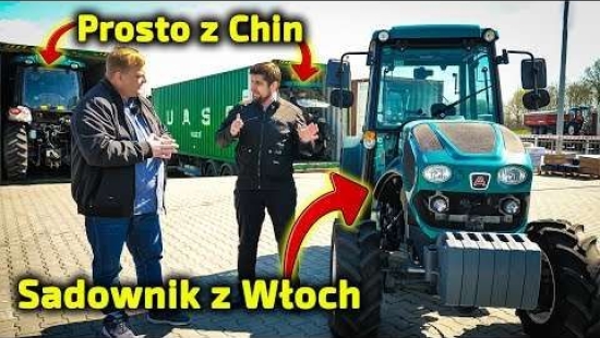 Embedded thumbnail for Przyjechały ciągniki rolnicze prosto z Chin Na rampie przywitał je włoski Arbos sadowniczy