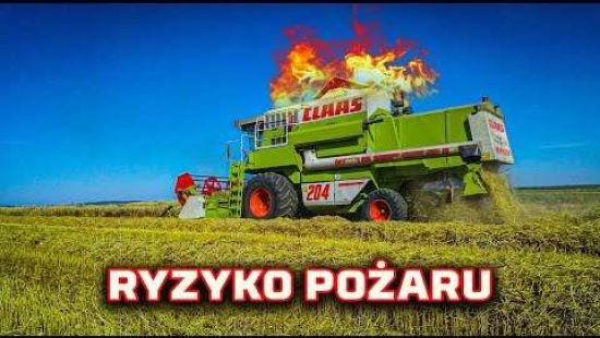 Embedded thumbnail for Uratował od POŻARU-kombajn Claas Mega-przewód z filtra paliwa ocierał o obudowę pompy wtryskowej