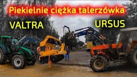 Embedded thumbnail for Piekielnie CIĘŻKA talerzówka URSUS i Valtra mają kłopoty !