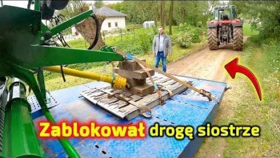 Embedded thumbnail for Piciu przywiózł prasę McHale Zablokował drogę na czas rozładunku.