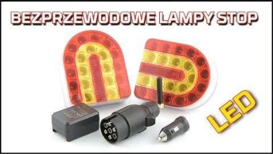 Embedded thumbnail for Lampy bezprzewodowe STOP LED na magnes | Obrysówki na przyczepę do oznaczenia szerokości