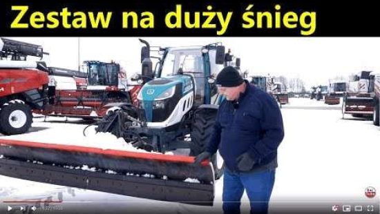 Embedded thumbnail for Większy zestaw na duży śnieg -Pług odśnieżny do odśnieżania jezdni i ulic - z ciągnikiem 136 KM
