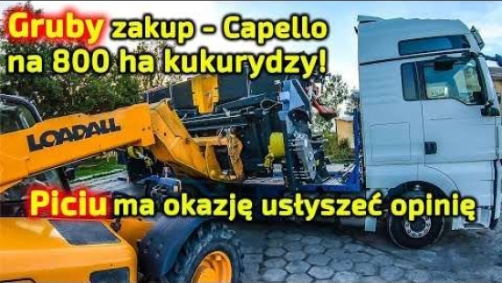 Embedded thumbnail for Piciu dostarcza Capello do Lexion-a Do zbioru ok. 800 ha kukurydzy Rolnik wyraził opinię