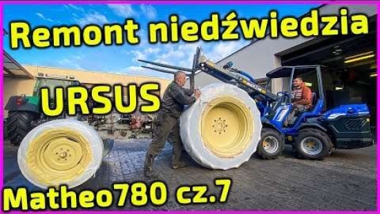 Embedded thumbnail for Ursus Matheo780-Złamany palec, lakier-Gruby remont niedźwiedzia cz.7-Korbanek odpicuje ciągnik