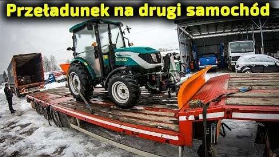 Embedded thumbnail for Ostatni dzień zimy?-Nietypowy rozładunek ostatniego ciągnika -z jednego samochodu na drugi