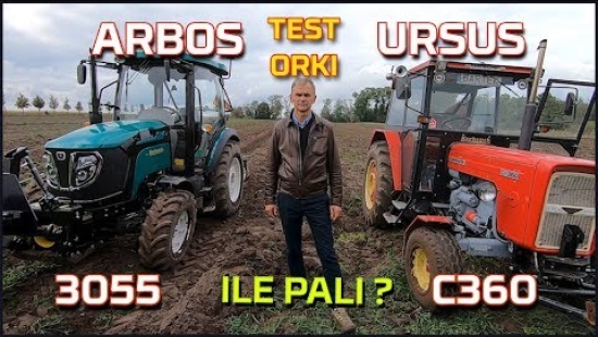 Embedded thumbnail for Ursus c 360 vs Arbos 3055 TEST orki i spalanie | Czy ursus da radę? | Co z ursusem | Nowy nabytek