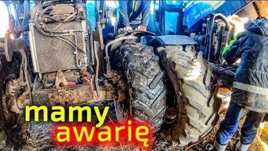Embedded thumbnail for Ciągnik nie chciał współpracować przy tym wyładunku  Awaria na starcie