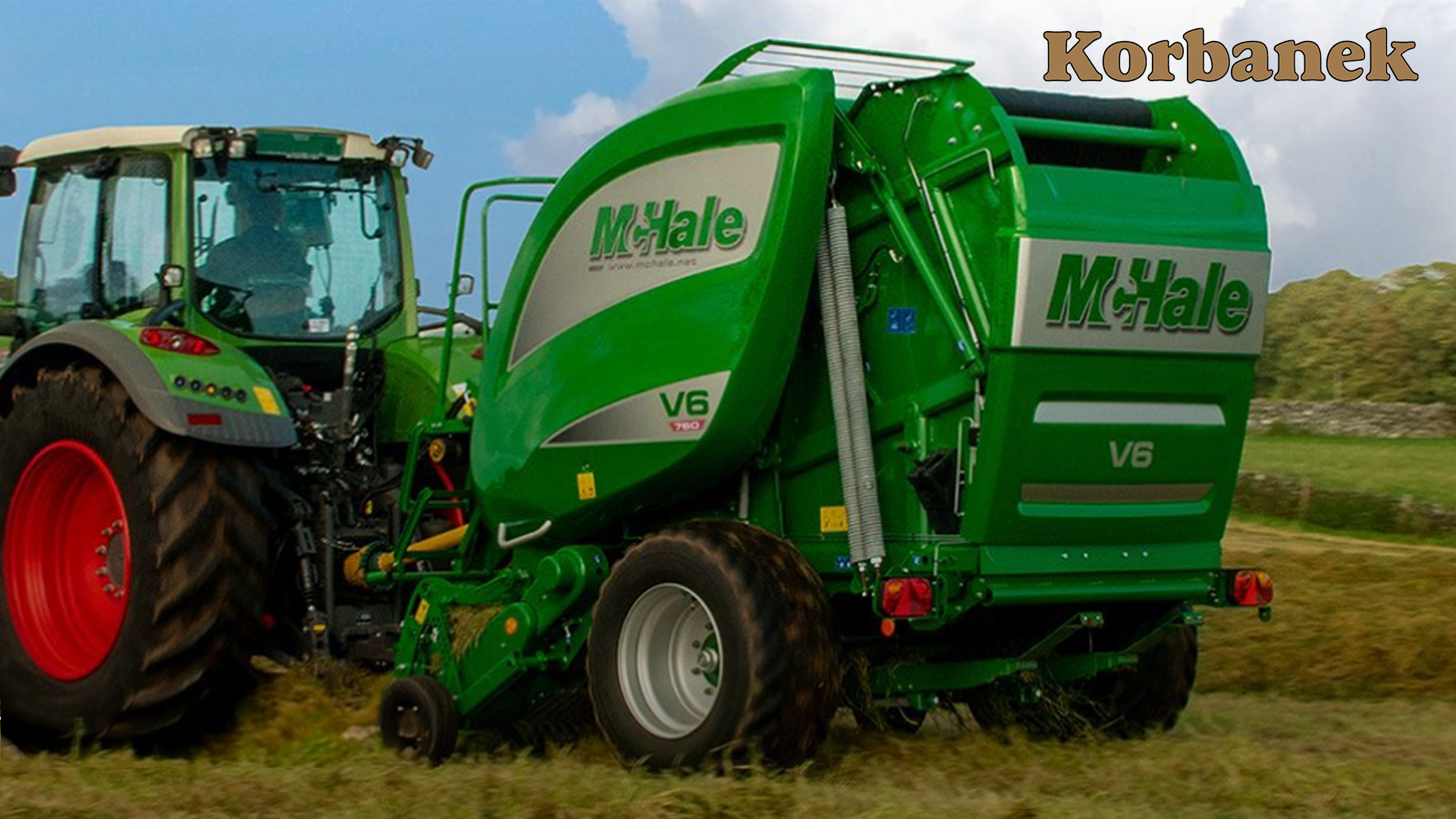 Prasa MCHale V6 760 to najbardziej zaawansowany model w ofercie irlandzkiego producenta zwijający bele od 0,6 do 1,68 m średnicy. Jest to w pełni automatyczna maszyna wyposażona w 15-nożowy zespół tnący i wytrzymały wirnik