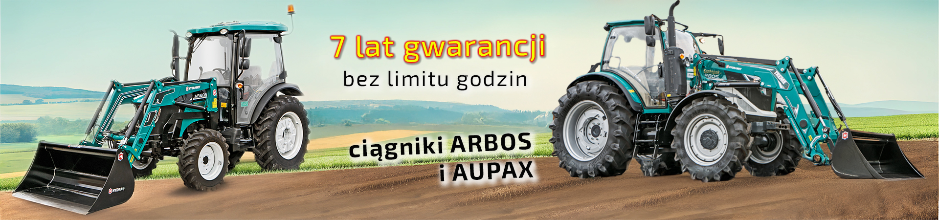 7 letnia gwarancja na Arbos i Aupax