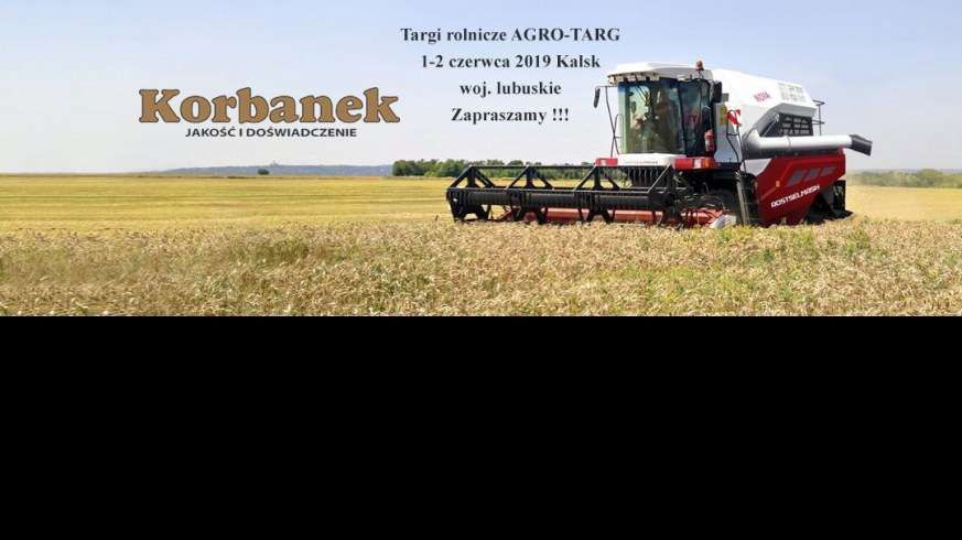 Targi Agro Targ Kalsk baner korbanek