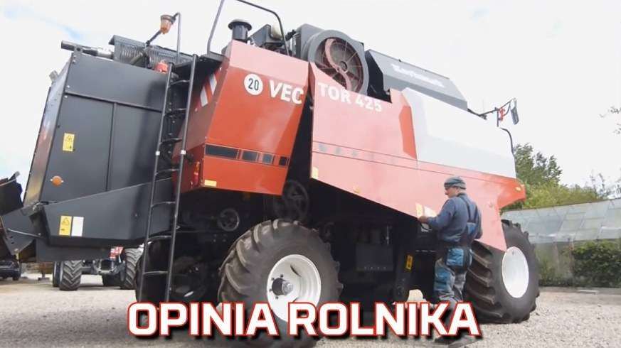 Opinia rolnika o kombajnie zbożowym Rostselmash Vector 425 Film z opinią rolnika o kombajnie zbożowym Rostselmash Vector 425