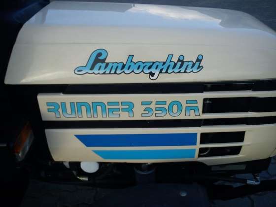 Napis Lamborghini Runner 350 A na używanym ciągniku 