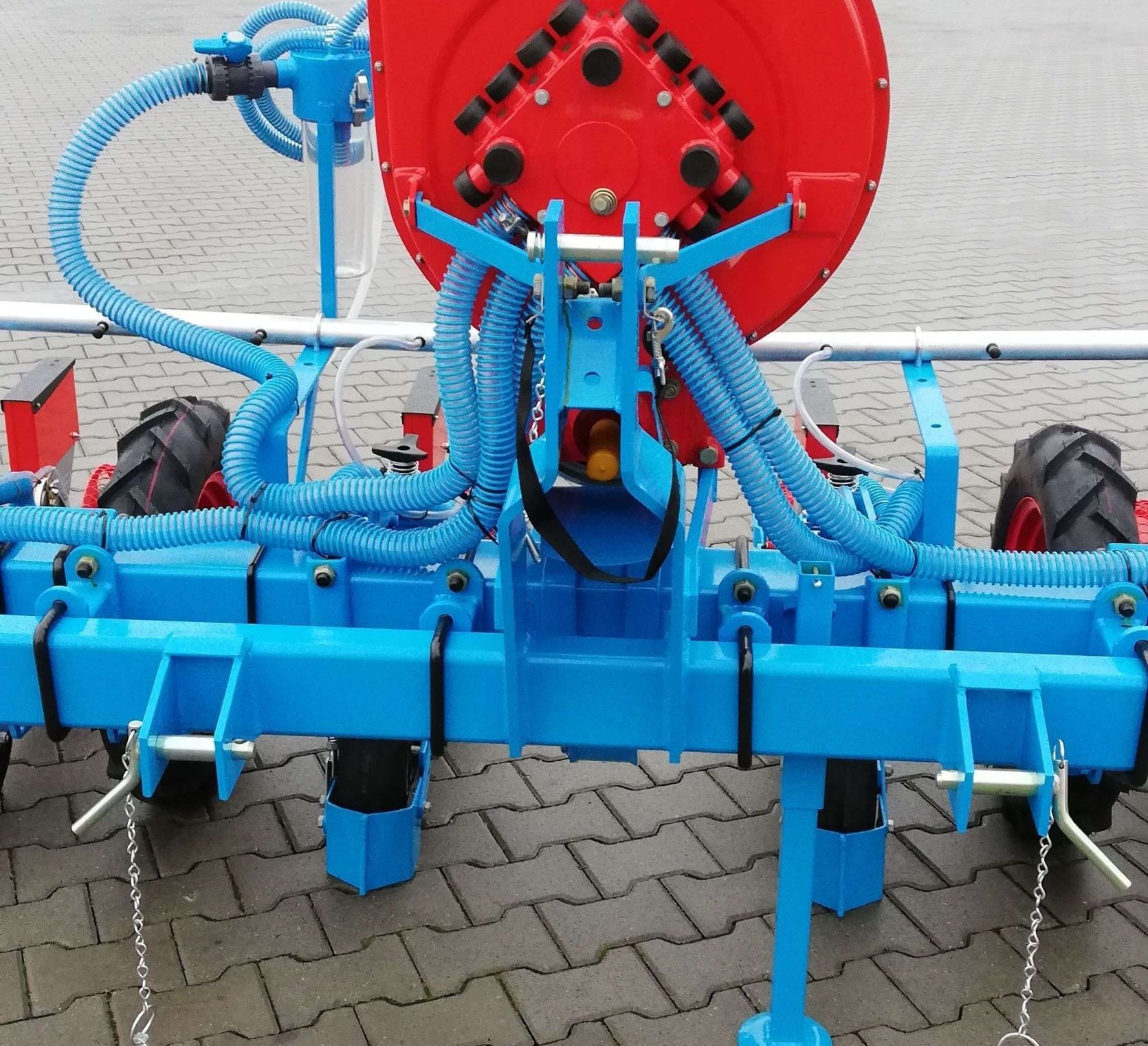 Turbina siewnika pneumatycznego do warzyw MONOSEM MS C Turbina i pneumatyczny układ do czyszczenia otworów tarczy wysiewających