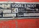 tabliczka znamionowa używany pług Vogel Noot 2004 rok produkcji 8 skibowy