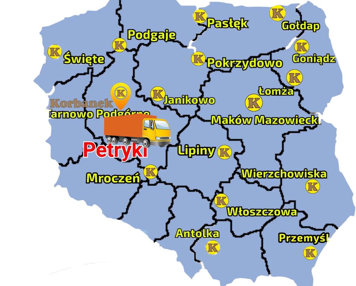 Mapa gdzie został dokładnie dostarczony pług Gregoire Besson