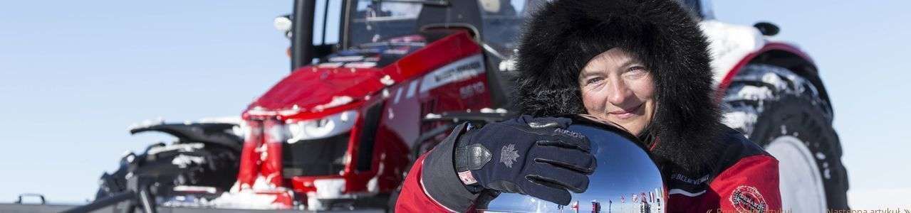 ciągnik Massey Ferguson na biegunie południowym
