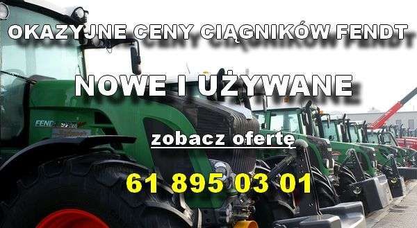 Ciągniki rolnicze Fendt w okazyjnych cenach na placu maszyn firmy Korbanek