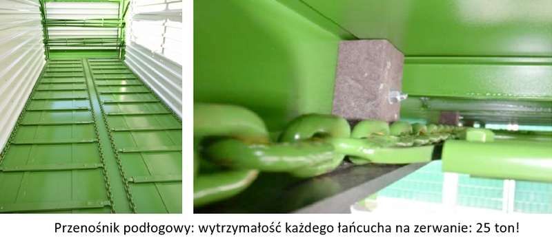 Przenośnik podłogowy przyczepy objętościowej Bergmann HTW