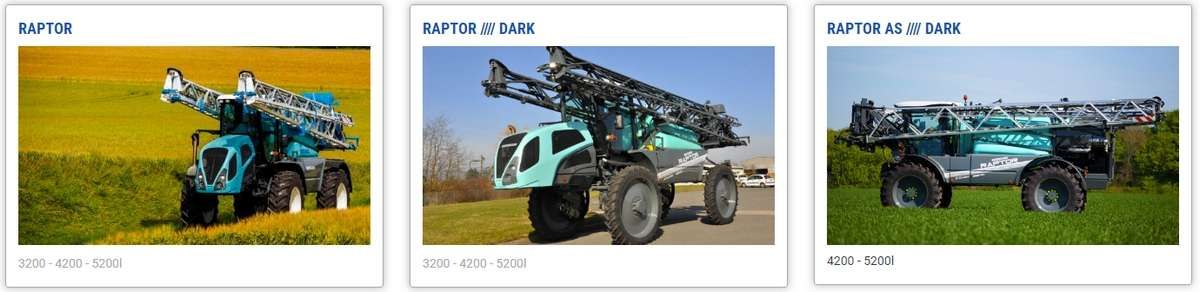 Opryskiwacze samojezdne BERTHOUD RAPTOR