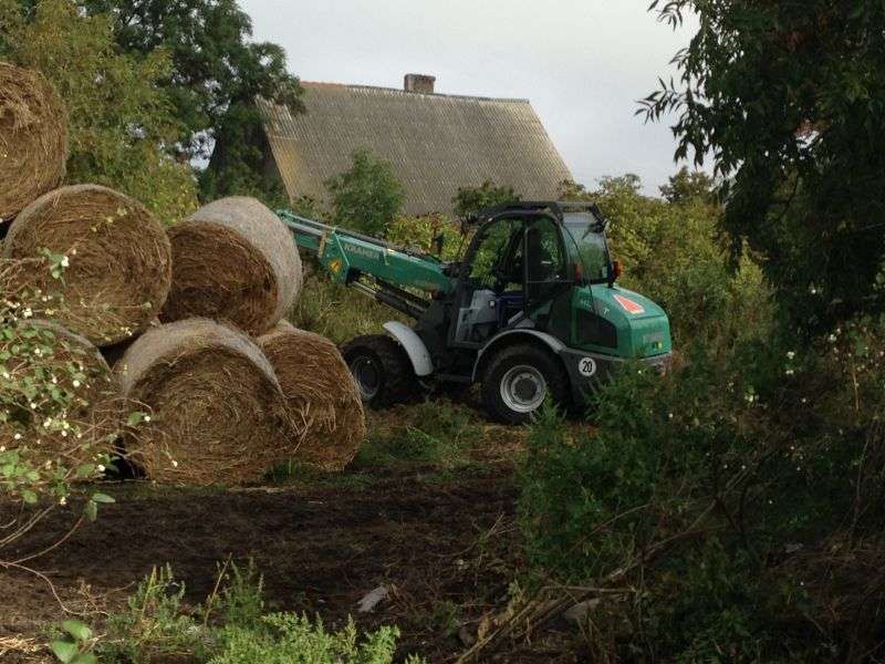 Solidna niemiecka ładowarka Kramer KT 559 z łyżką do materiałów sypkich od www.korbanek.pl