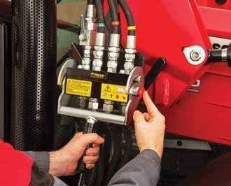 szybkozłącza hydrauliczne ładowacza czołowego Massey Ferguson