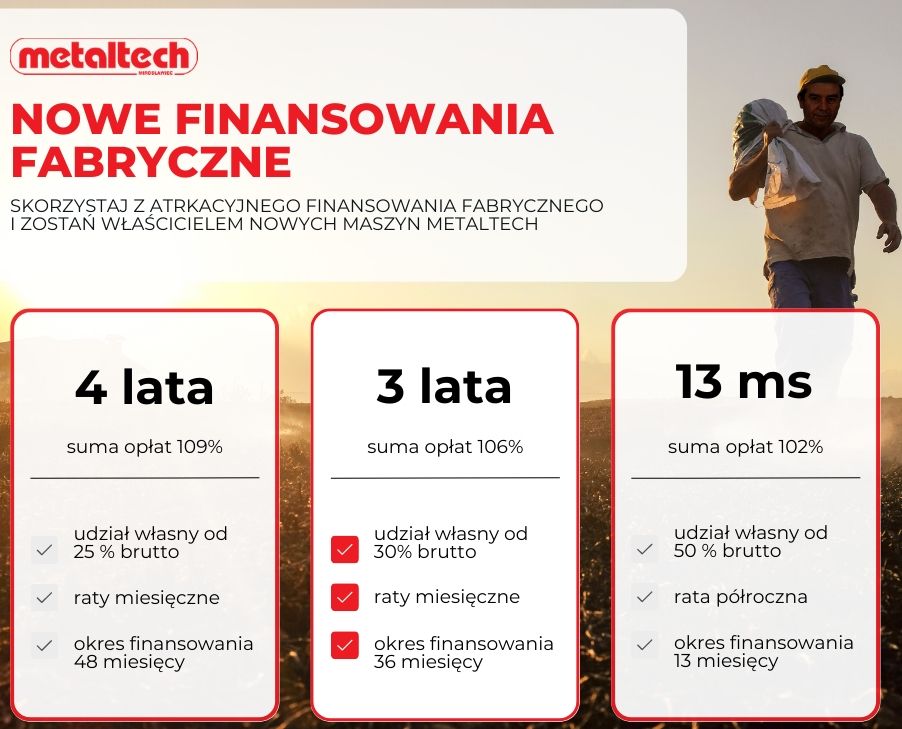 Finansowanie fabryczne Metaltech