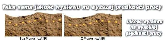 Wysoka prędkość siewu punktowego dzięki amortyzacji Monoshox