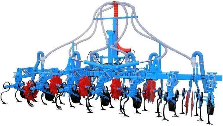 Pielnik z instalacją do podsiewania nawozów granulowanych Pielnik z instalacją do podsiewania nawozów granulowanych